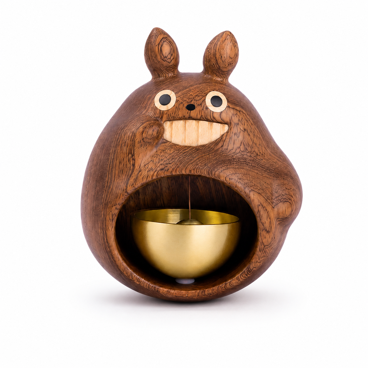 Wooden Totoro Doorbell