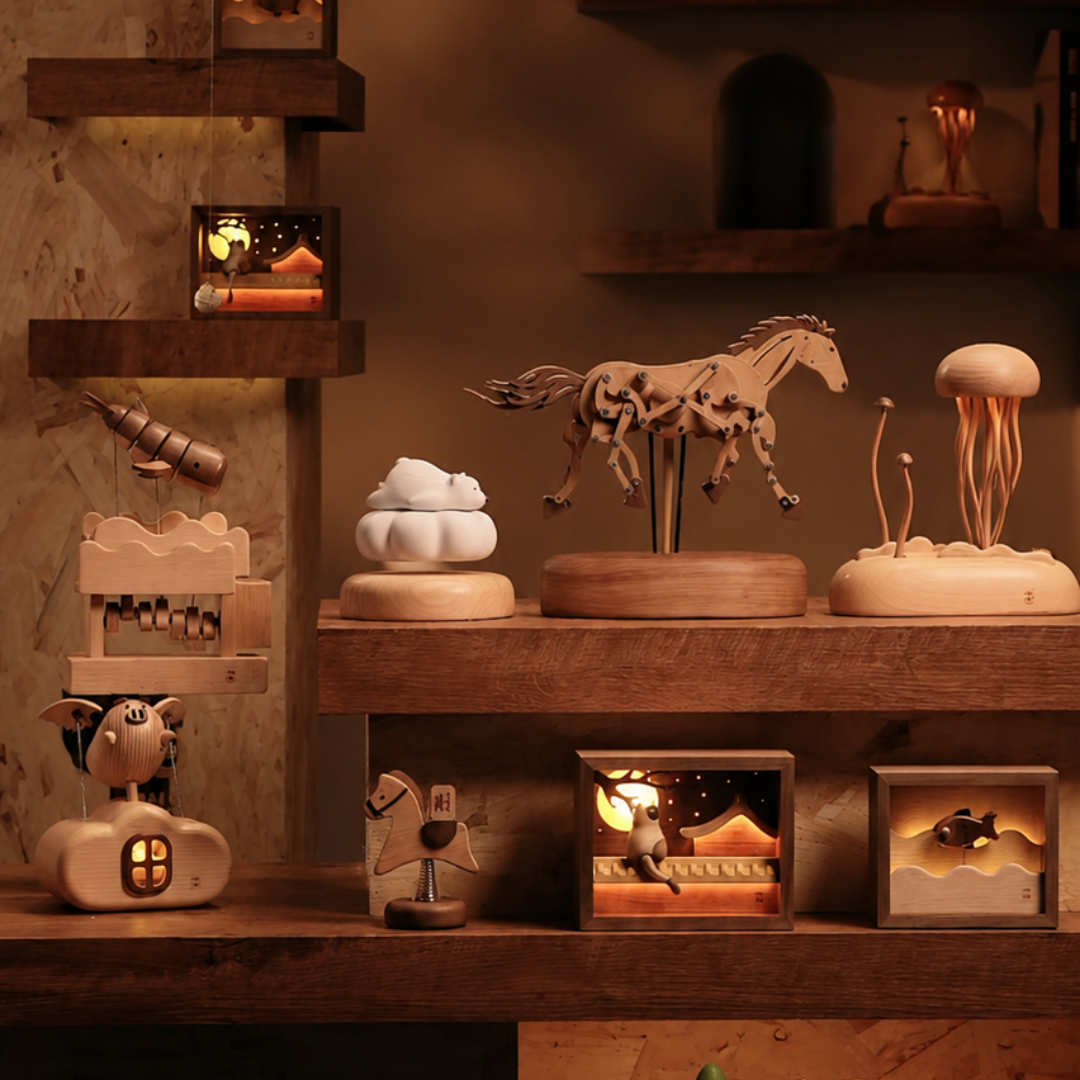 CRAFTSMM wooden automata display