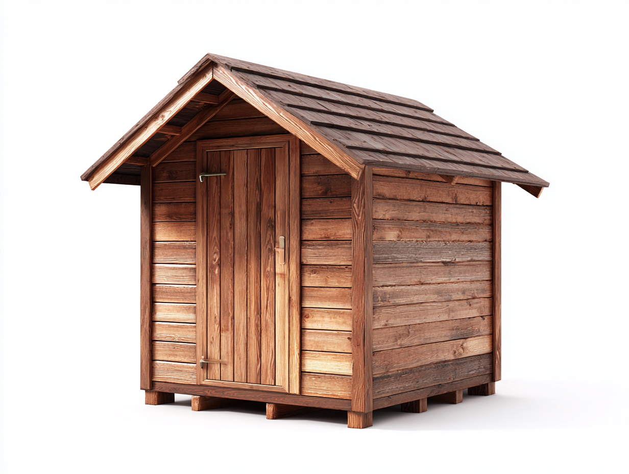 Gartenhäuser Massivholz 185x160x205 cm - Dunkelbraun - Kompaktes Gartenhaus im Landhausstil-Dalaadwell