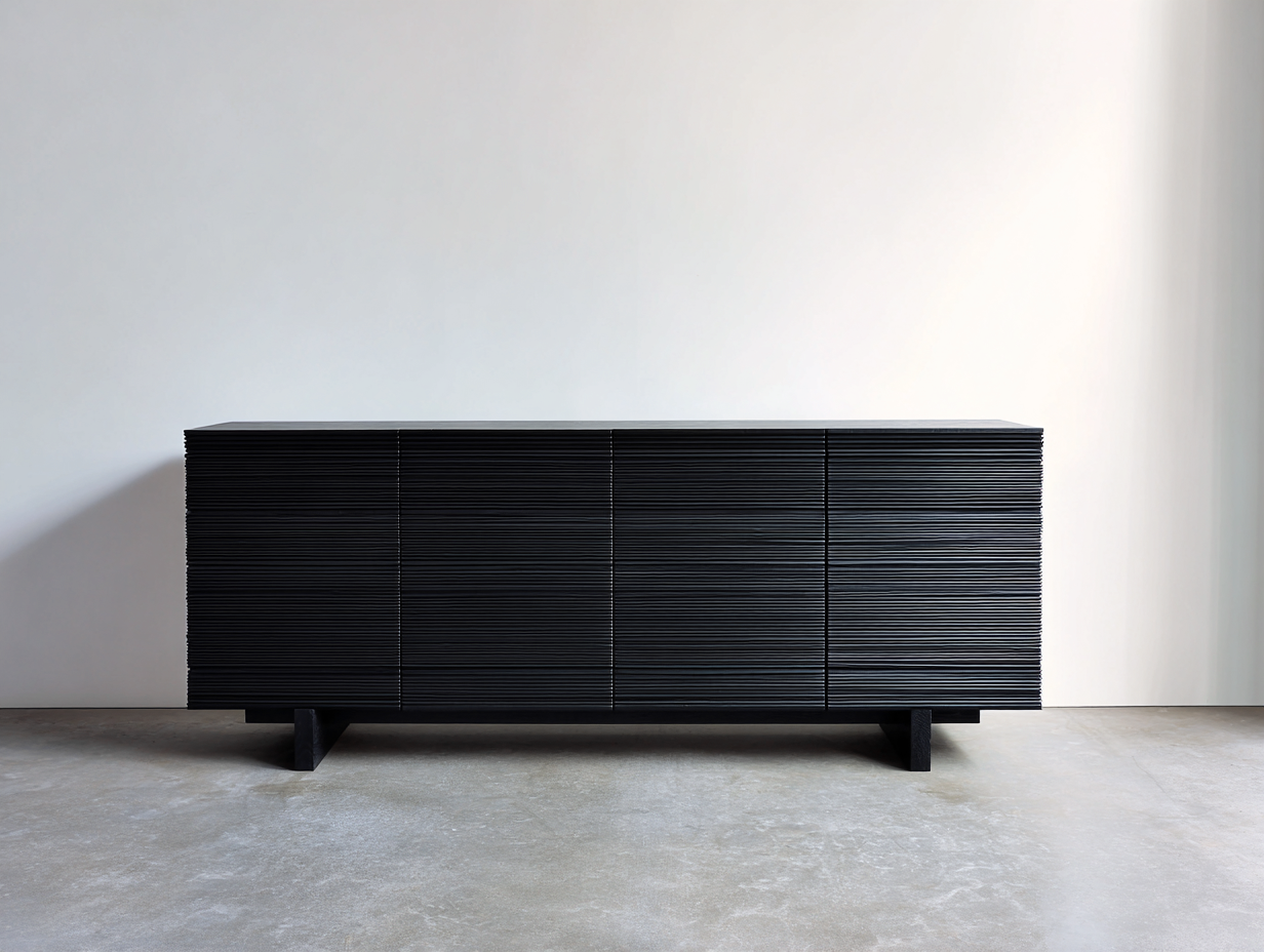 Mobile ingresso in MDF 180x40x62 cm - nero - stile moderno minimalista - adatto per ingresso-Zivazihaus
