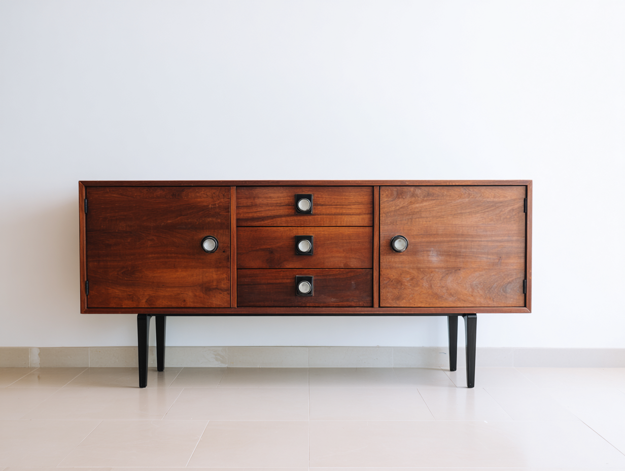 Mobile ingresso in legno massello 165x42x72 cm - noce scuro - stile retrò moderno - adatto per ingresso-Zivazihaus