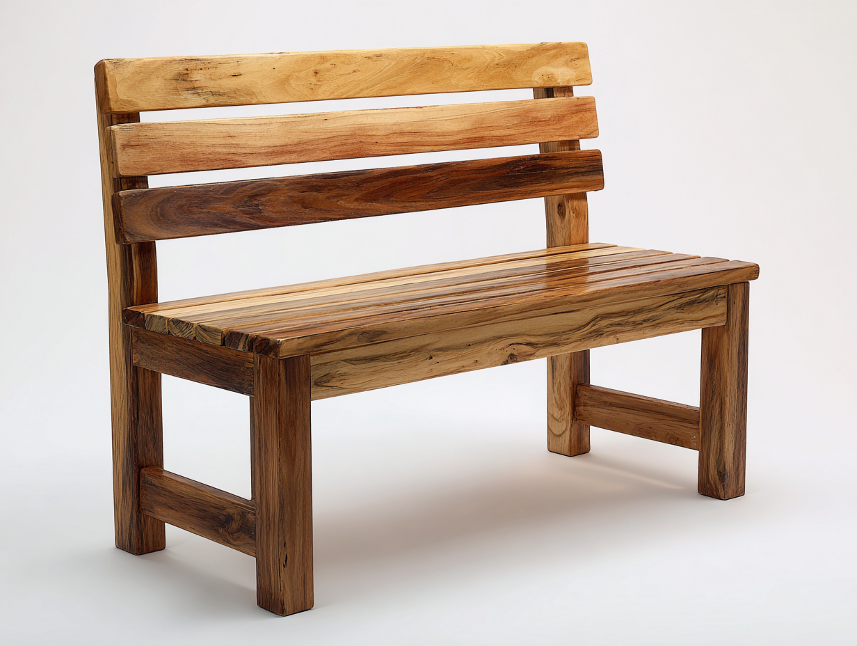 Panca da giardino in legno a doghe 145x57x86 cm - marrone miele-marrone naturale - adatta per giardino e terrazza - design classico a doghe-Zirasohome