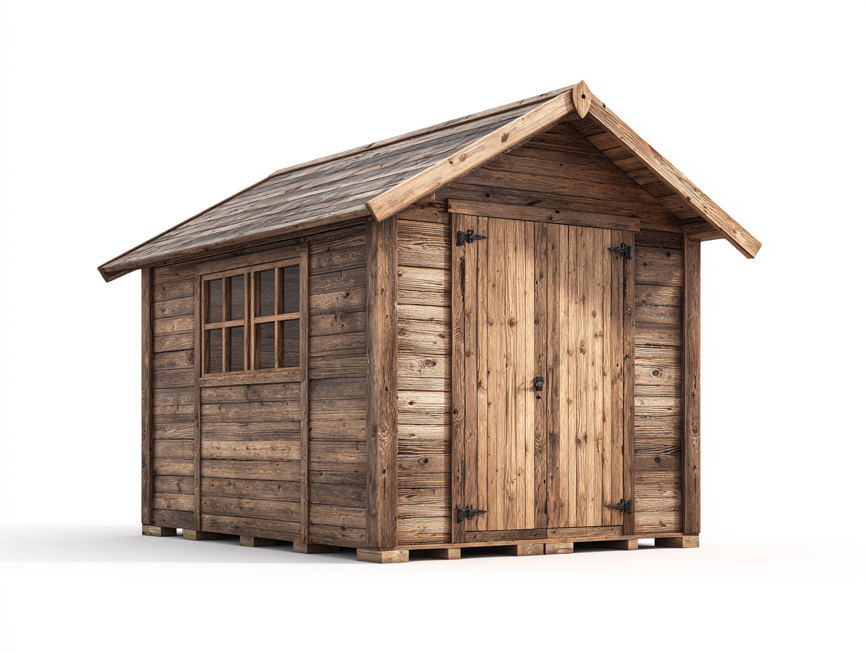 Casetta da giardino - Legno - 315x220x258 cm - Marrone - Design rustico-Lonorycorner