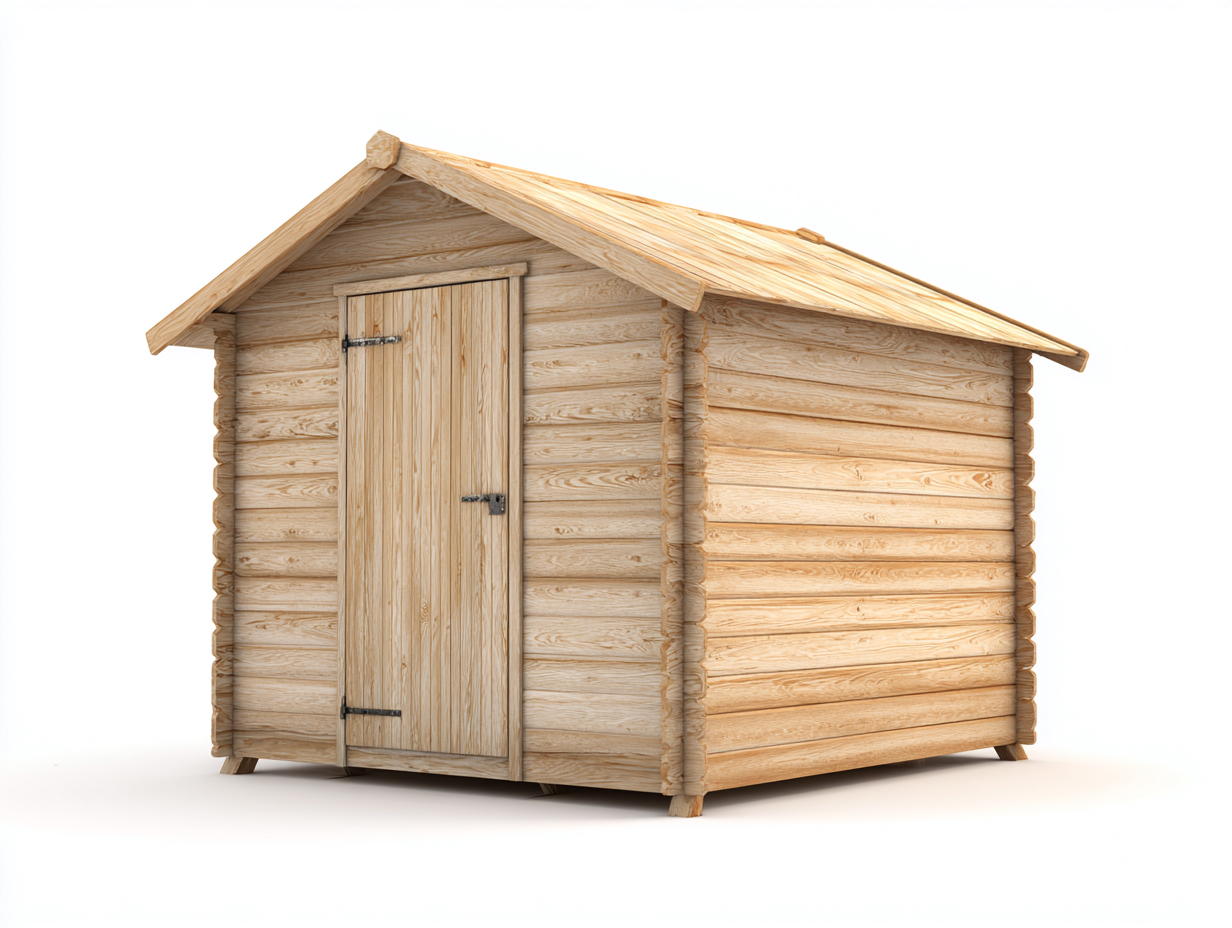 Casetta da giardino - Legno - 320x220x248 cm - Naturale - Design tradizionale-Lonorycorner