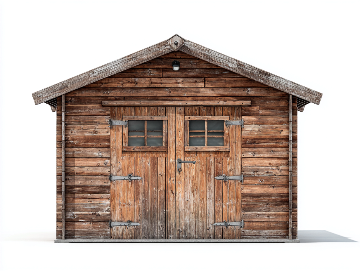Casetta da giardino - Legno - 360x240x285 cm - Marrone - Design rustico-Lonorycorner