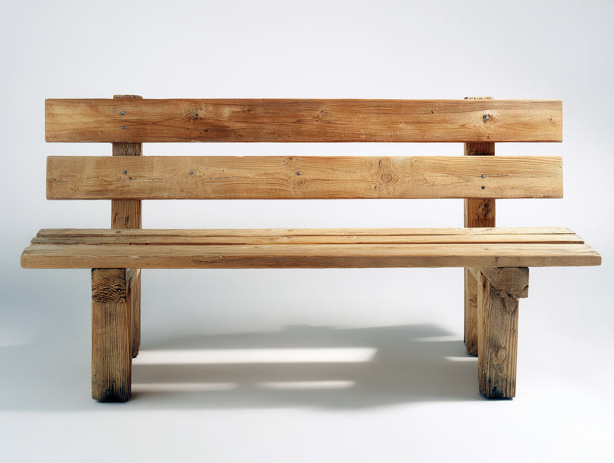 Panche da giardino - legno - 162x49x88 cm - Marrone-Naturale - stile rustico con schienale-Mazosonest