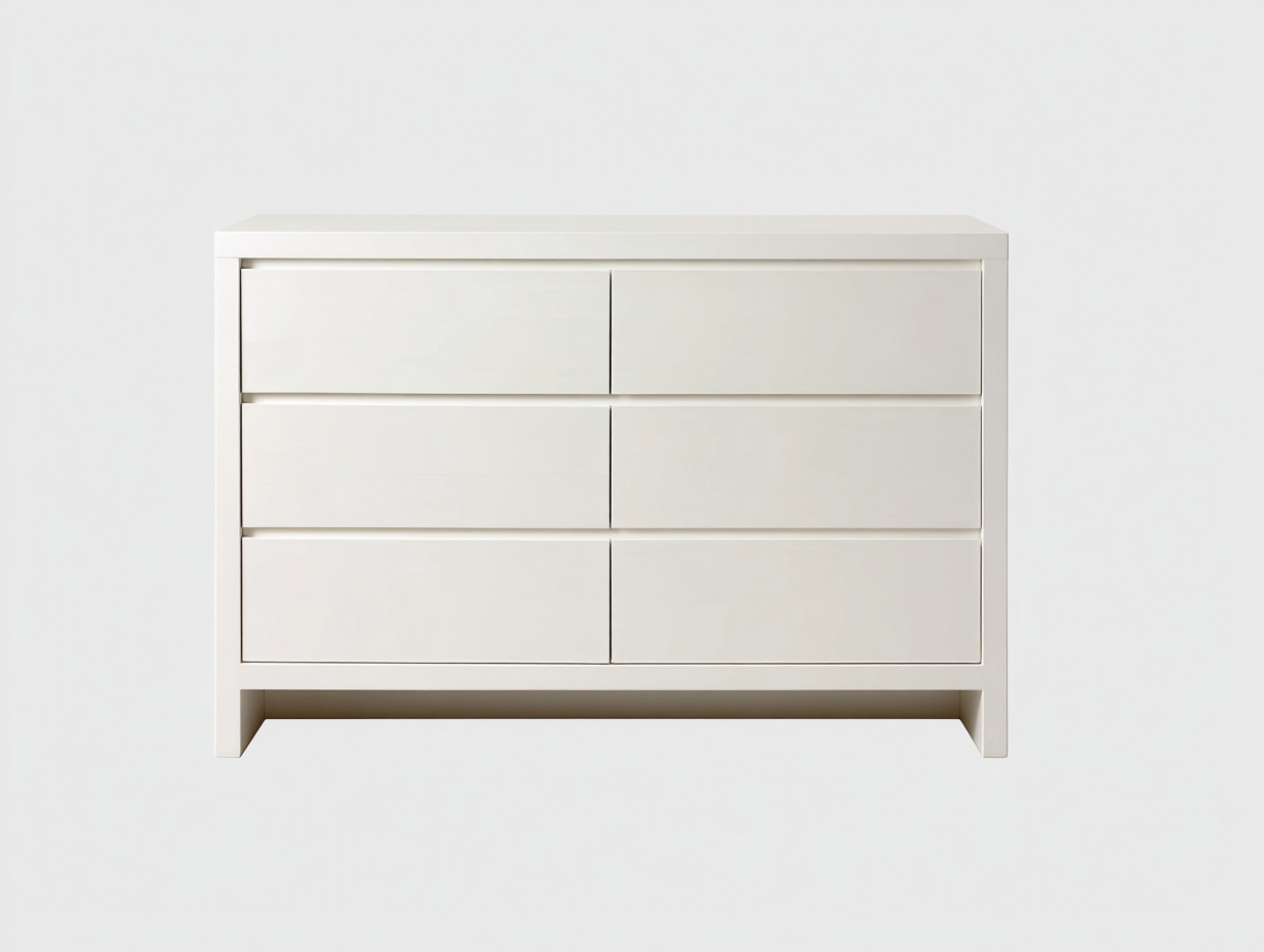 Cassettiera-Legno-118 x 40 x 80 cm-Bianco-Design moderno-Momozihome