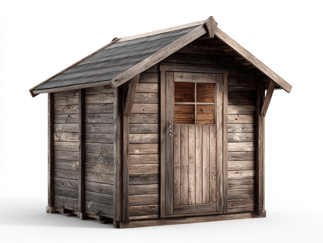 Gartenhäuser Holzoptik 210x155x205 cm - Braun - rustikaler Gartenstil-Tavoraiahome