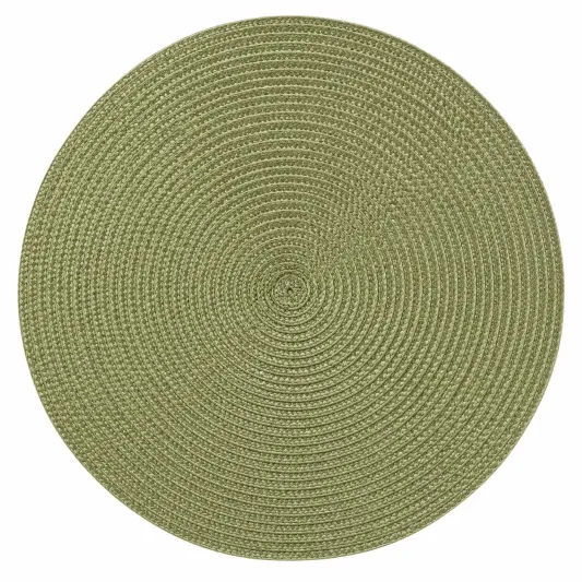 Sottopiatto Rotondo Intrecciato Verde Ø38cm-havormika