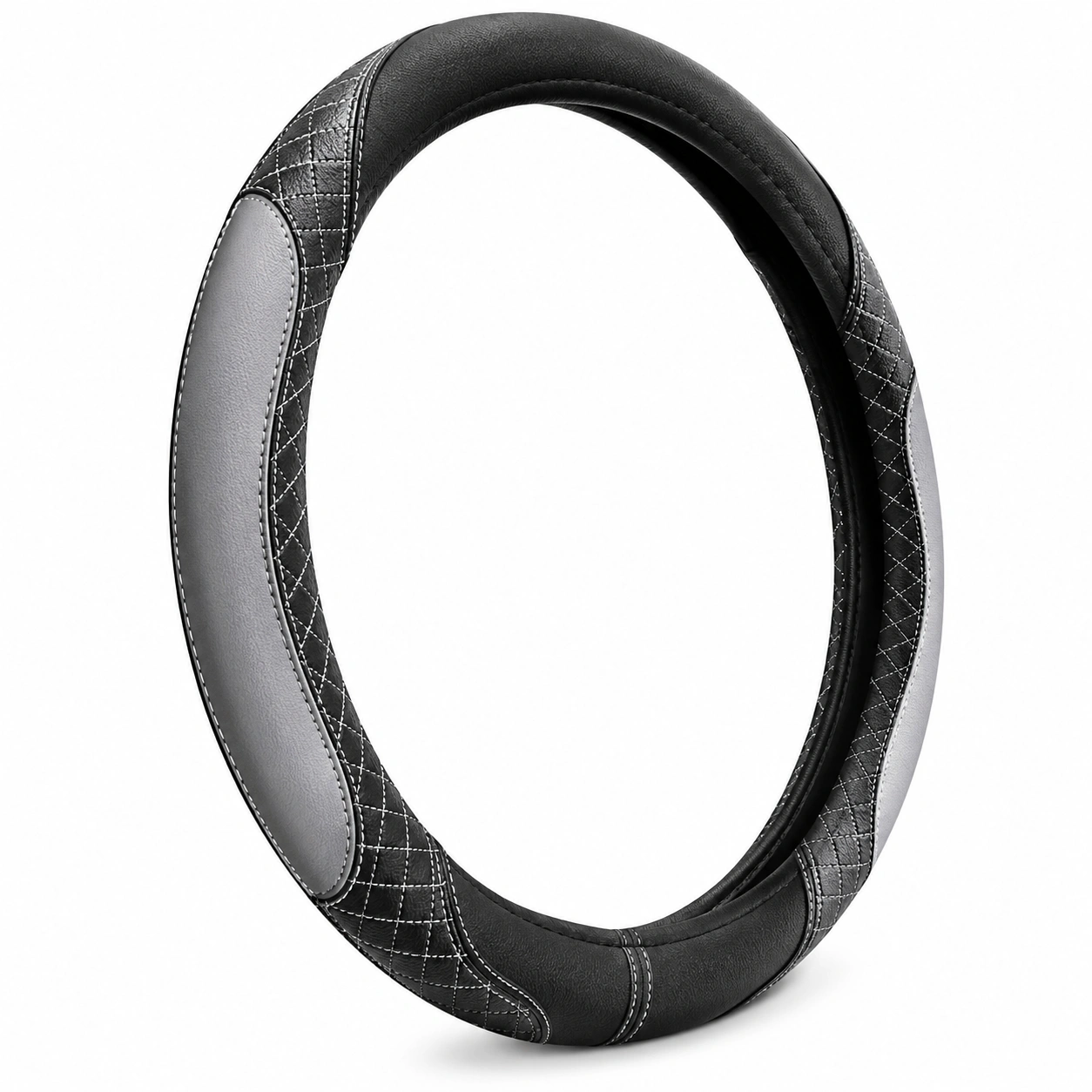 Coprivolante ergonomico nero e grigio 38 cm-havormika
