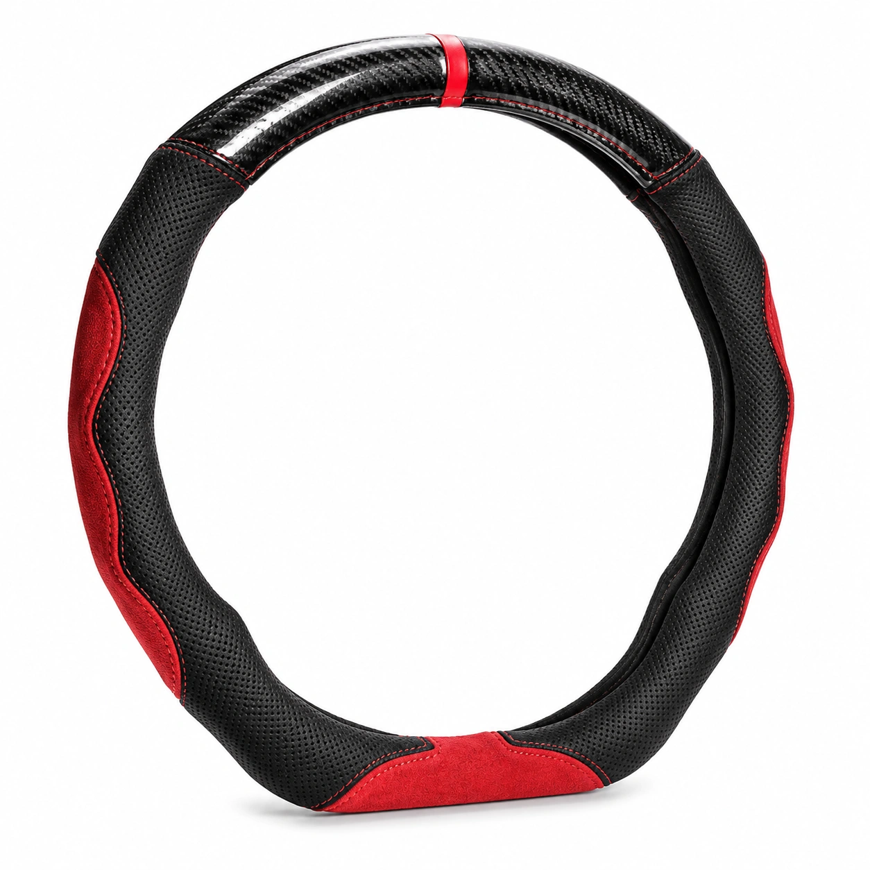 Coprivolante Antiscivolo Nero Rosso 37-38 cm-havormika