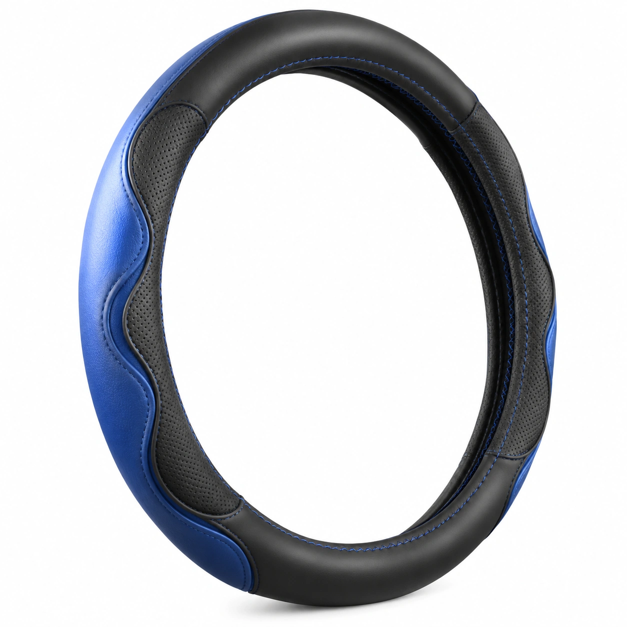 Coprivolante per Auto Blu e Nero 37-38cm-havormika