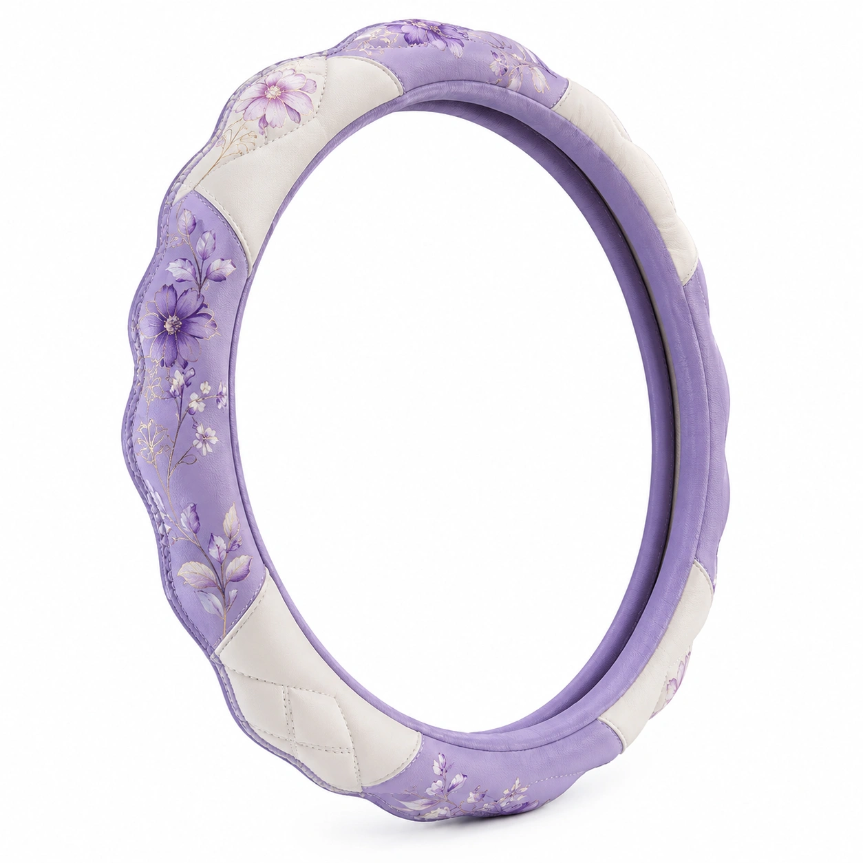 Coprivolante Viola con Motivo Floreale Lavanda-havormika