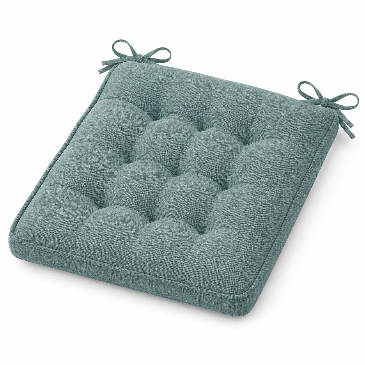 Cuscino per Sedia con Fiocchi Verde Salvia 40x40 cm-havormika
