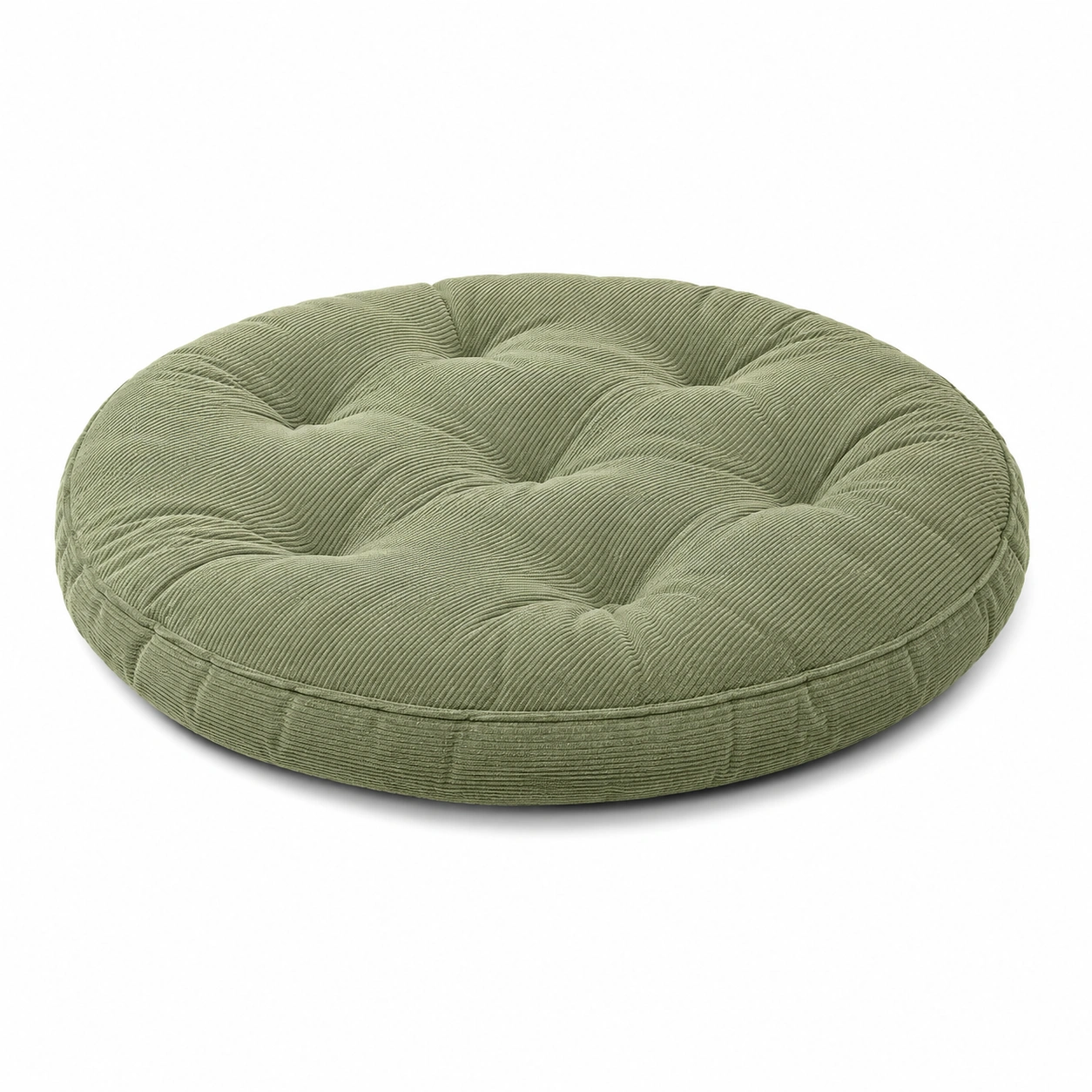 Cuscino decorativo rotondo etnico con pompon multicolori 90cm-havormika
