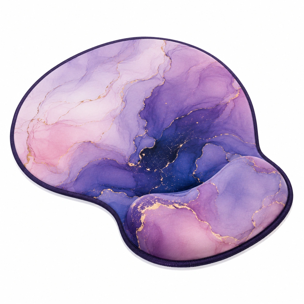 Tappetino Mouse Grande Floreale 90x40cm Blu/Nocciola/Rosa-havormika