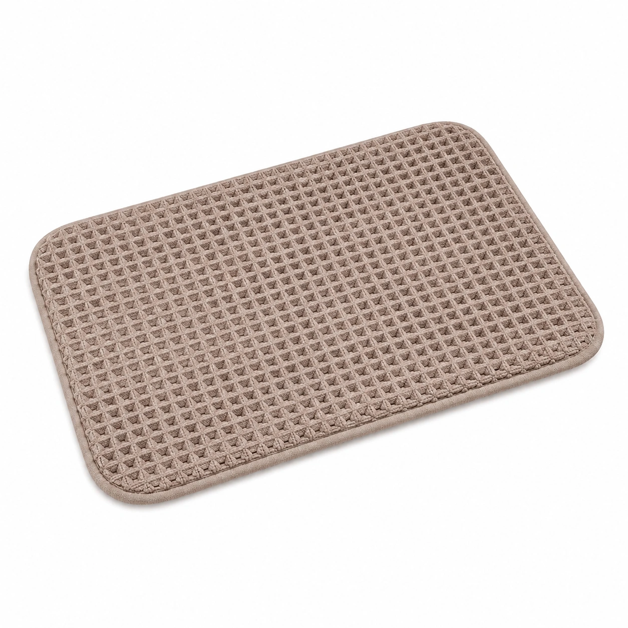 Tappeto da bagno ovale a righe verde e beige 50x80 cm-havormika