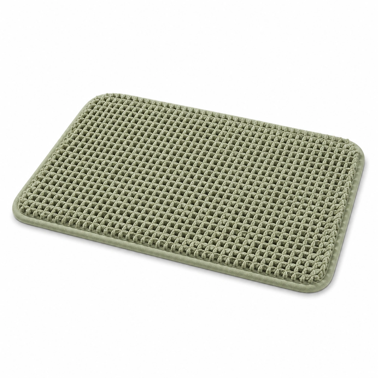 Tappetino da Bagno Antiscivolo Assorbente Grigio Chiaro 40x60cm-havormika