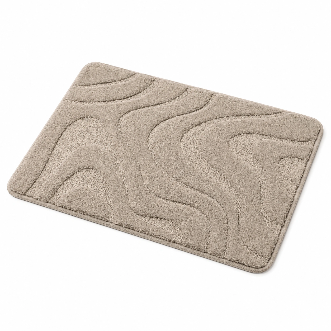 Tappetino da Bagno Antiscivolo Ovale Verde Chiaro 60x40cm-havormika