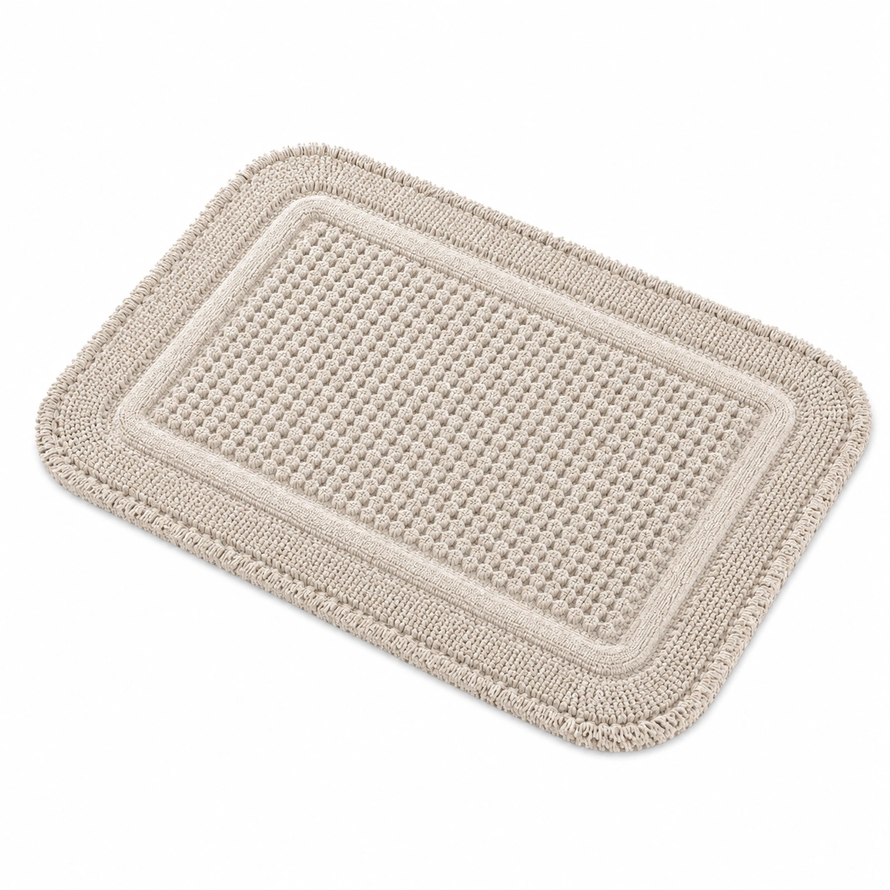 Tappetino da Bagno Antiscivolo Grigio Verde 50x80cm-havormika