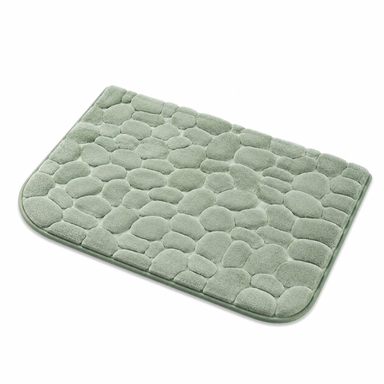 Tappetino da bagno assorbente verde salvia 60x40 cm-havormika