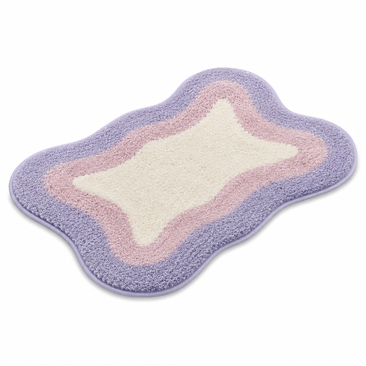 Tappeto da Bagno Floreale Antiscivolo 60x40 cm Multicolore-havormika