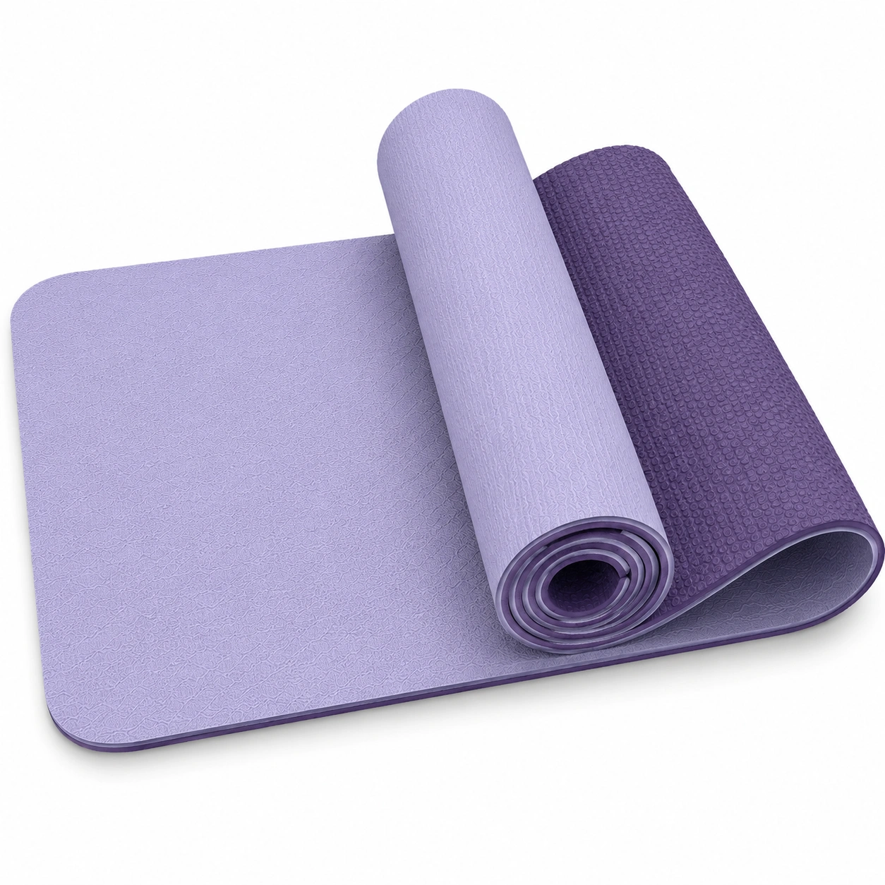 Tappetino da Yoga Antiscivolo con Motivo Decorativo Verde Oliva 183x61cm-havormika