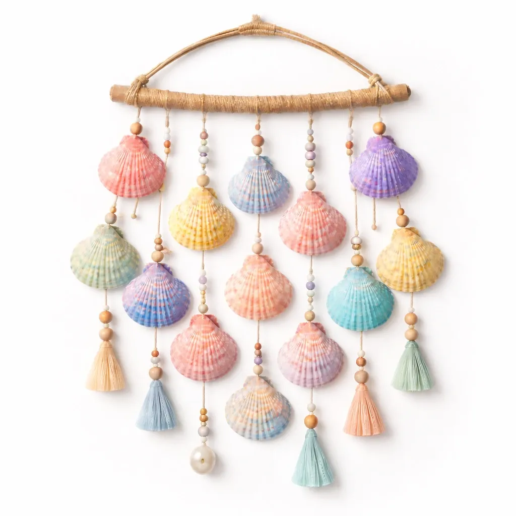 Decorazione a Muro Nautica con Conchiglie e Stelle Marine Multicolore-cozfina