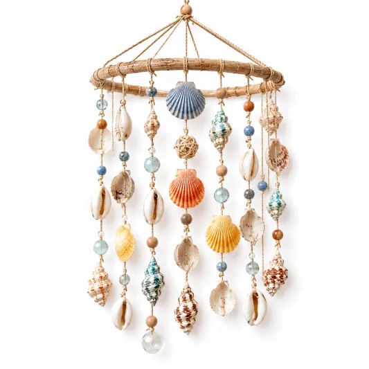 Decorazione da Parete con Conchiglie Multicolore-cozfina