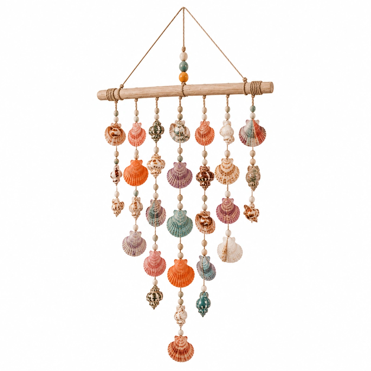 Arazzo da Parete Boho Chic Multicolore con Frange-cozfina