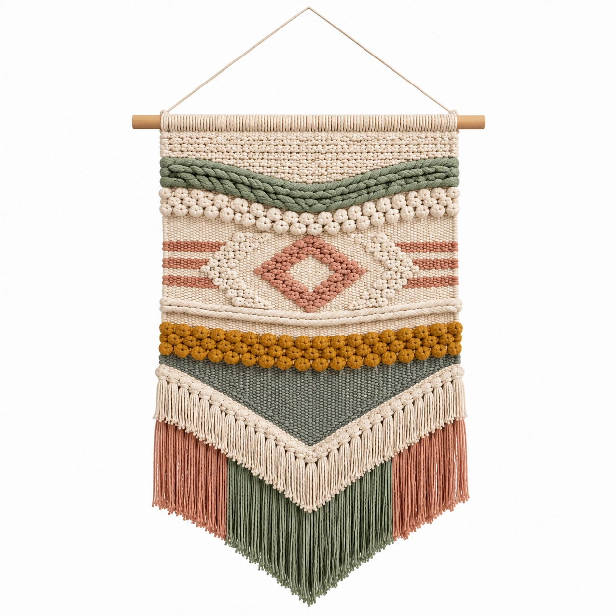 Arazzo Decorativo Boho Chic con Foglie Multicolori-cozfina