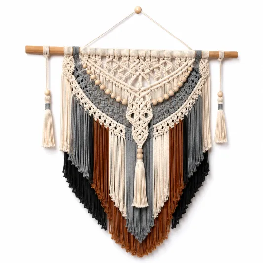 Ghirlanda Decorativa Boho in Stile Multicolore con Nappe-cozfina