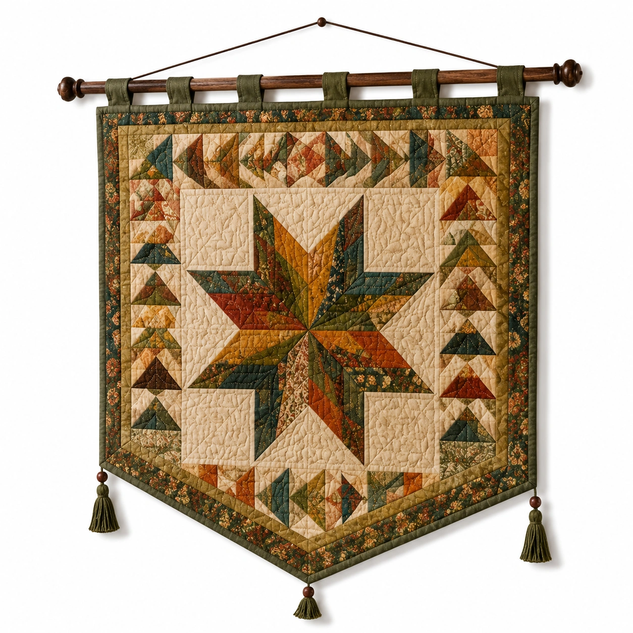 Arazzo da Parete Macramè Fatto a Mano in Stile Boho - Multicolore 110x75cm-cozfina