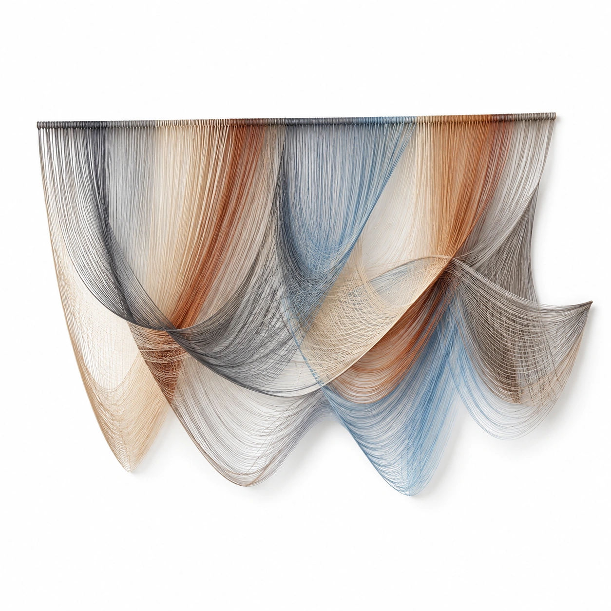 Arazzo Decorativo Vista Fiume e Foresta Stile Rustico, 200x150cm-cozfina