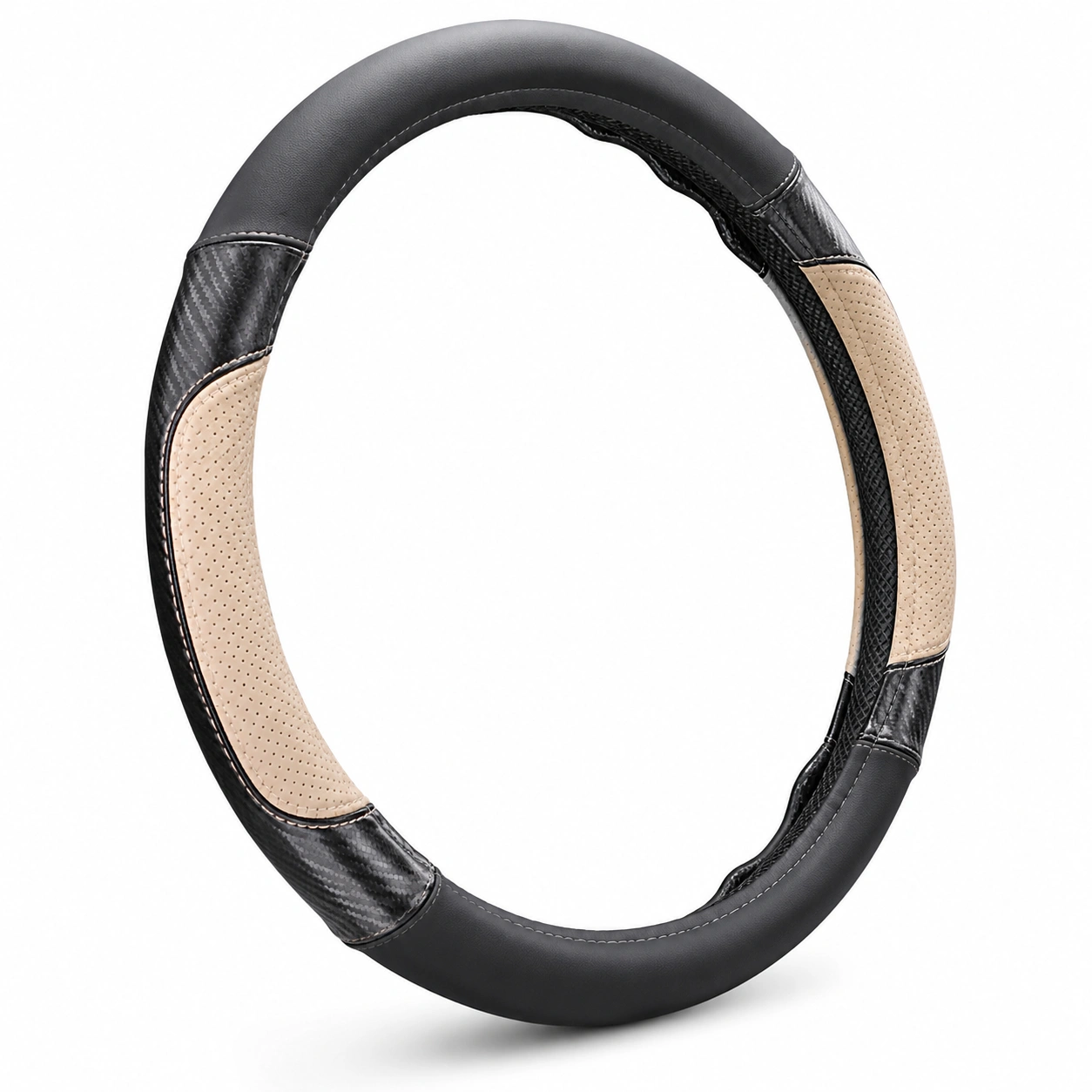 Coprivolante Antiscivolo Nero e Beige 37-38 cm-meubelixa