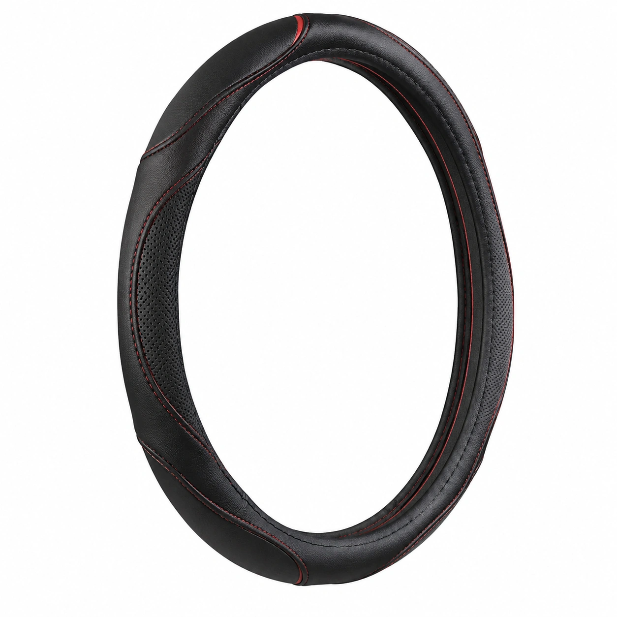 Coprivolante Nero con Cuciture Rosse 37-38 cm-meubelixa