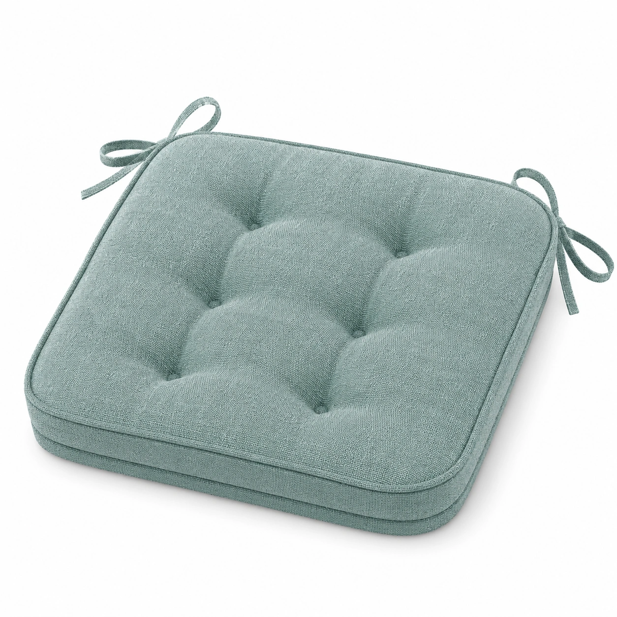 Cuscino Quadrato Imbottito per Sedia Verde Salvia 40x40-meubelixa
