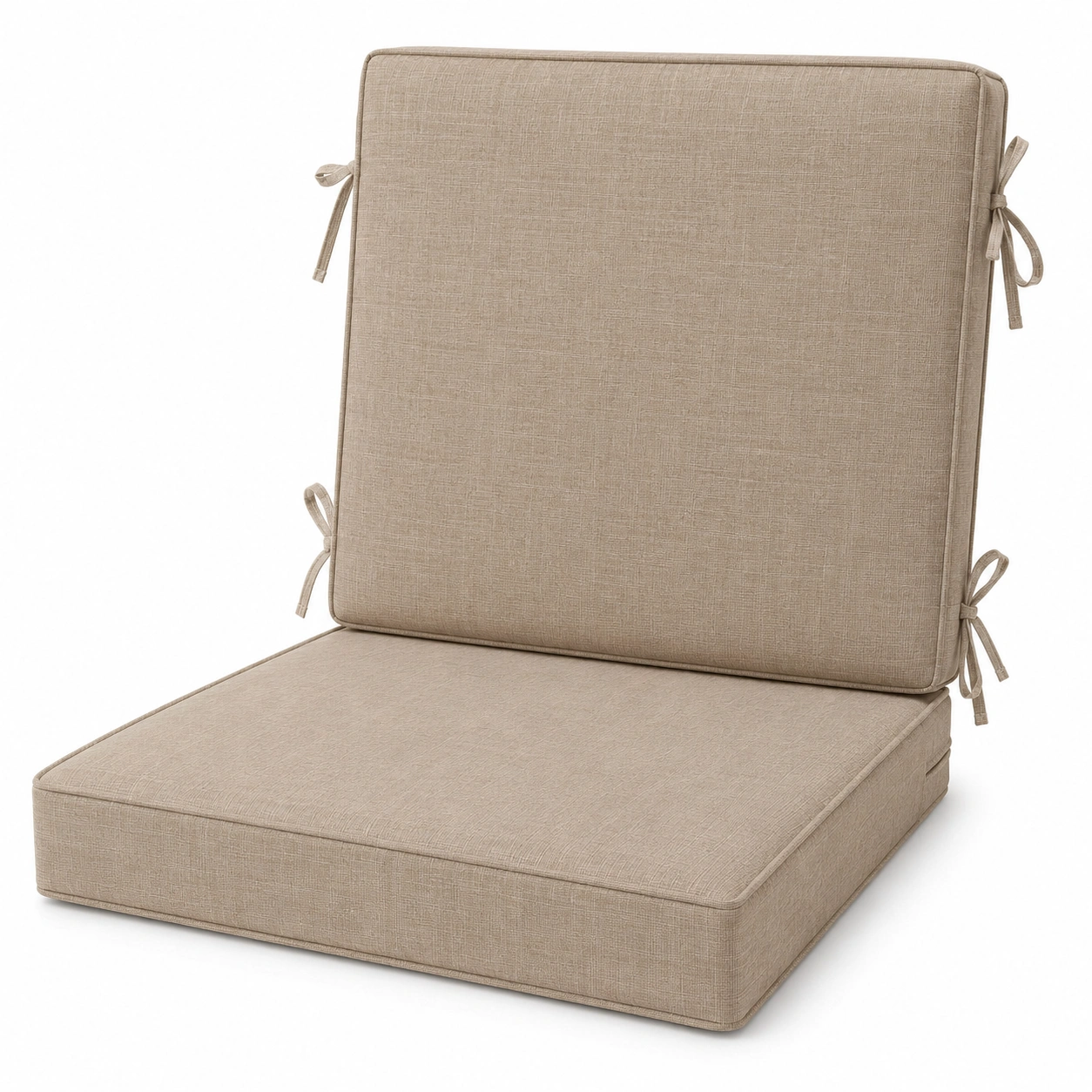Cuscino per Sedia con Schienale Sabbia 45x45 cm-meubelixa