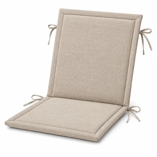 Cuscino per Sedia Imbottito con Lacci Beige 40x40cm-meubelixa