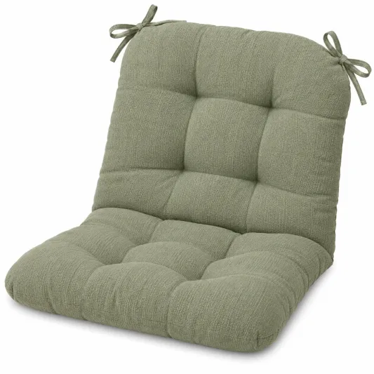 Cuscino Verde per Sedie con Lacci-meubelixa