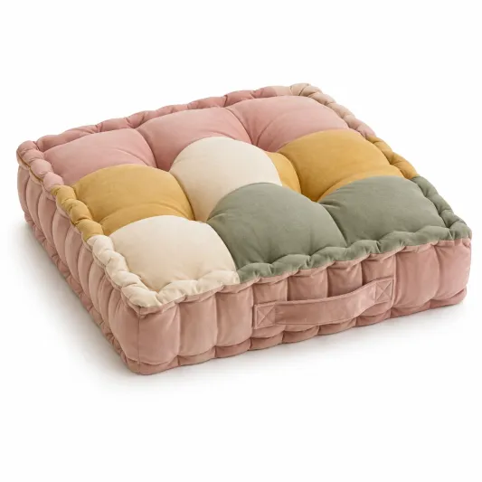 Cuscino Quadrato per Sedia Multicolore Pastello-meubelixa