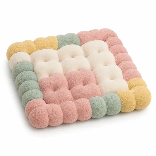 Cuscino da Pavimento Patchwork Multicolore 50x50cm-meubelixa