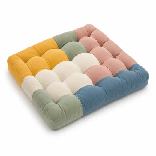 Cuscino Quadrato Imbottito Verde Smeraldo 45x45 cm-meubelixa