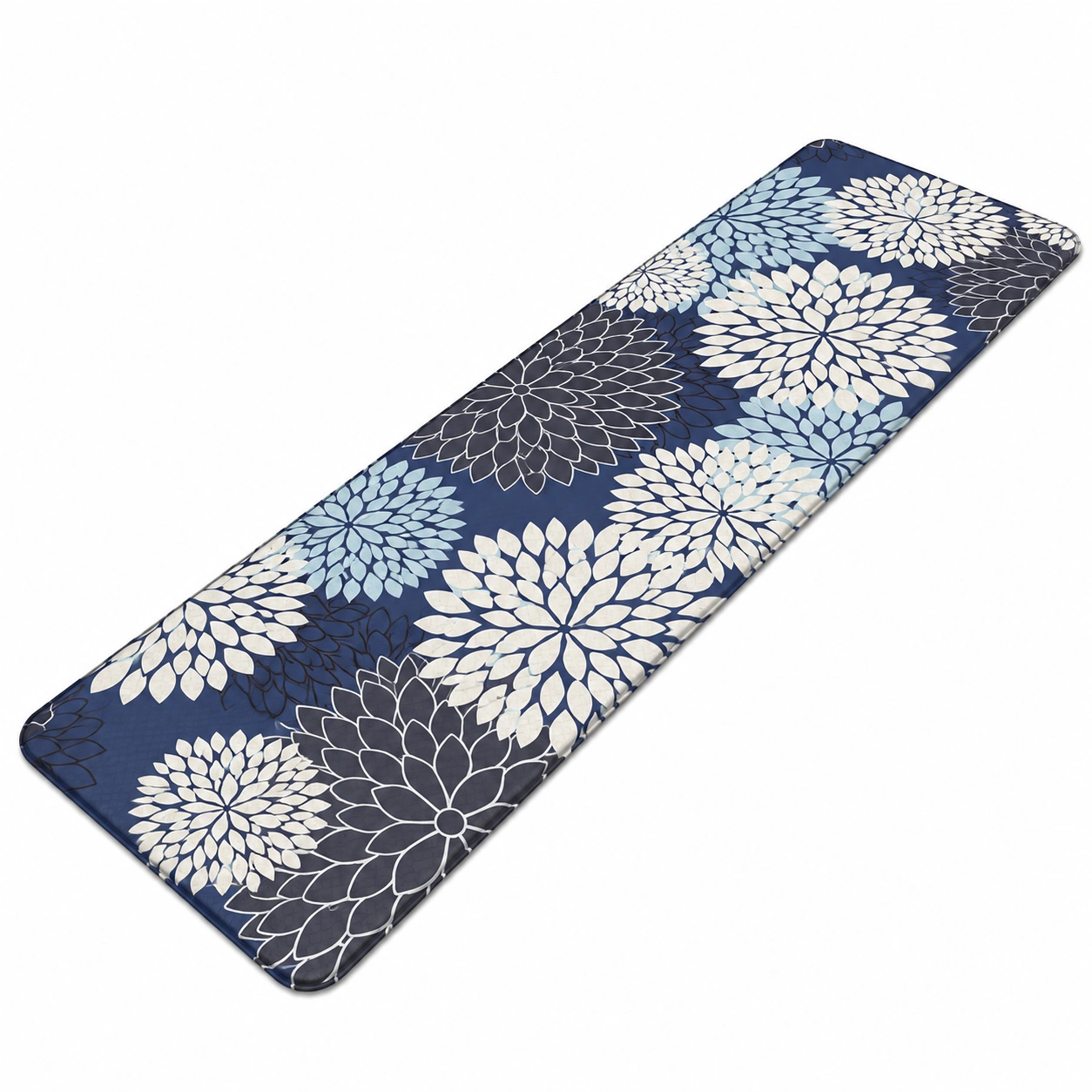 Tappeto Cucina Antiscivolo Geometrico Jacquard Grigio e Bianco 180x50-meubelixa
