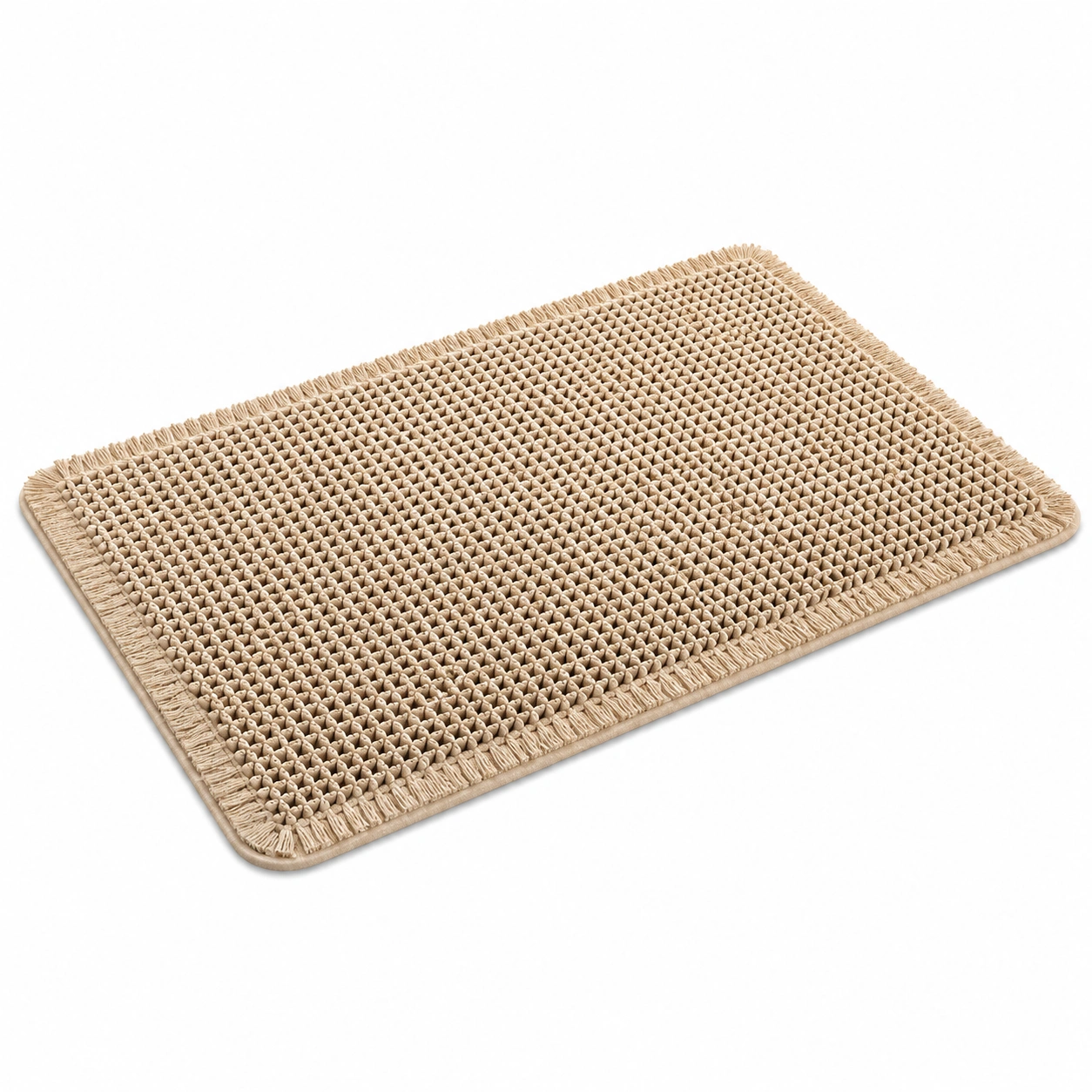 Tappetino da Bagno Antiscivolo Assorbente Grigio 60x40cm-meubelixa