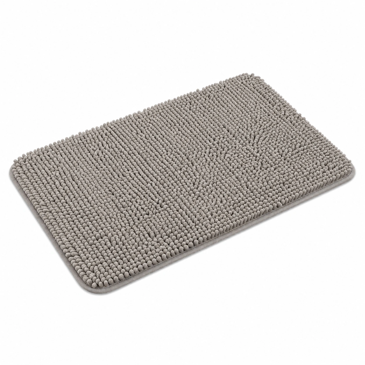 Tappetino da Bagno Antiscivolo Grigio 40x60 cm-meubelixa