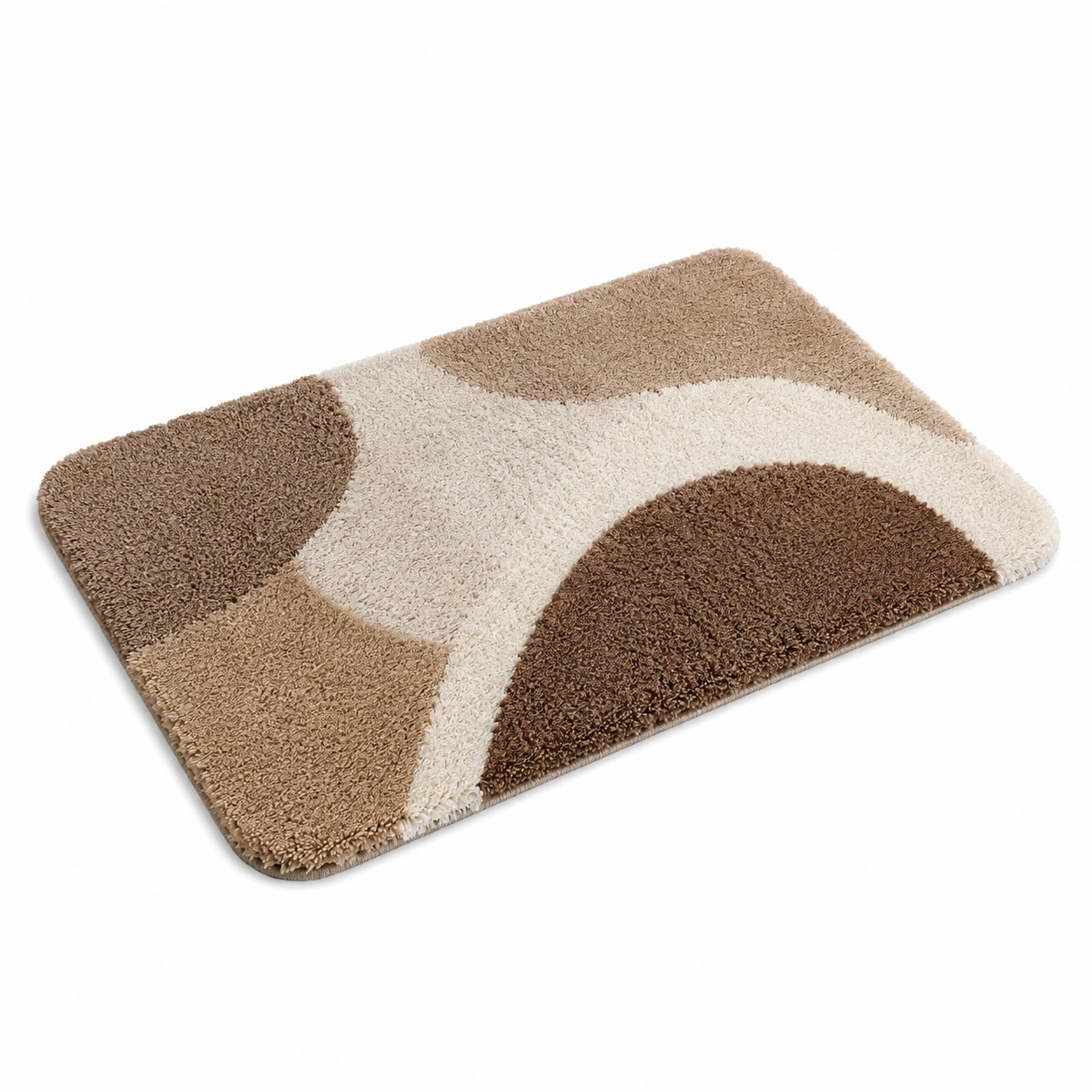 Tappetino da Bagno Floreale Beige e Giallo 60x40 cm-meubelixa
