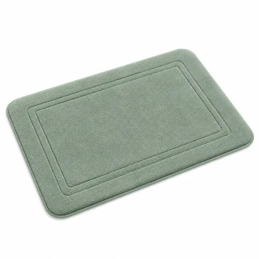 Tappetino da Bagno Assorbente 60x40cm Verde Antiscivolo-meubelixa