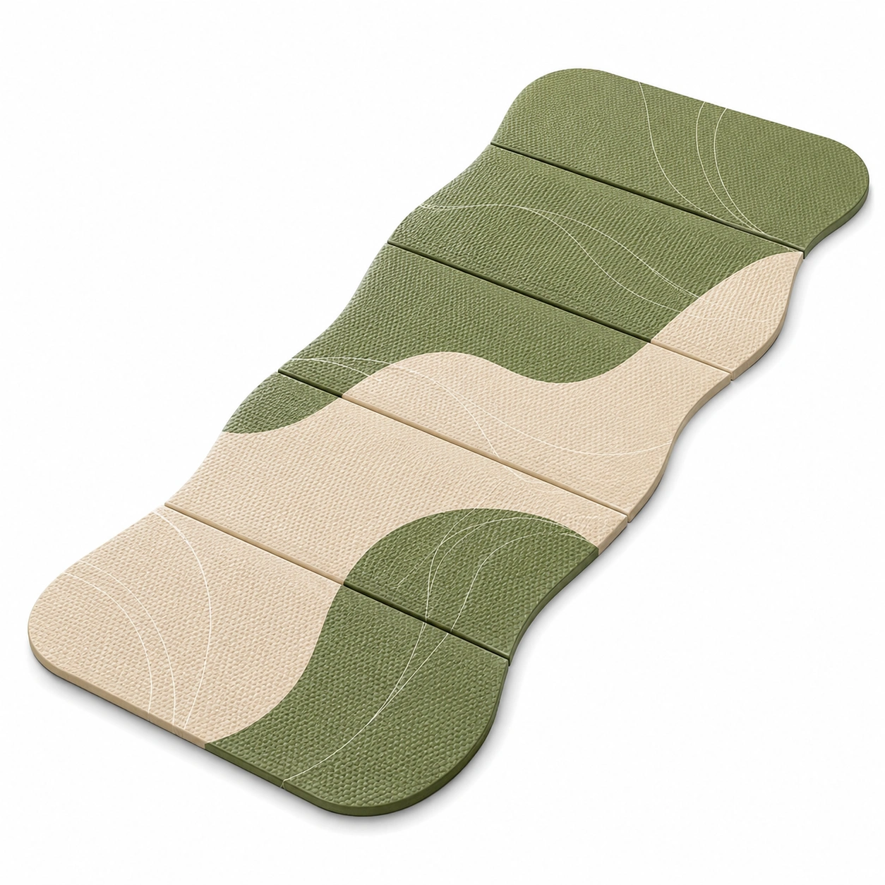 Tappetino Yoga Antiscivolo con Motivo Astratto Multicolore 183x61cm-meubelixa