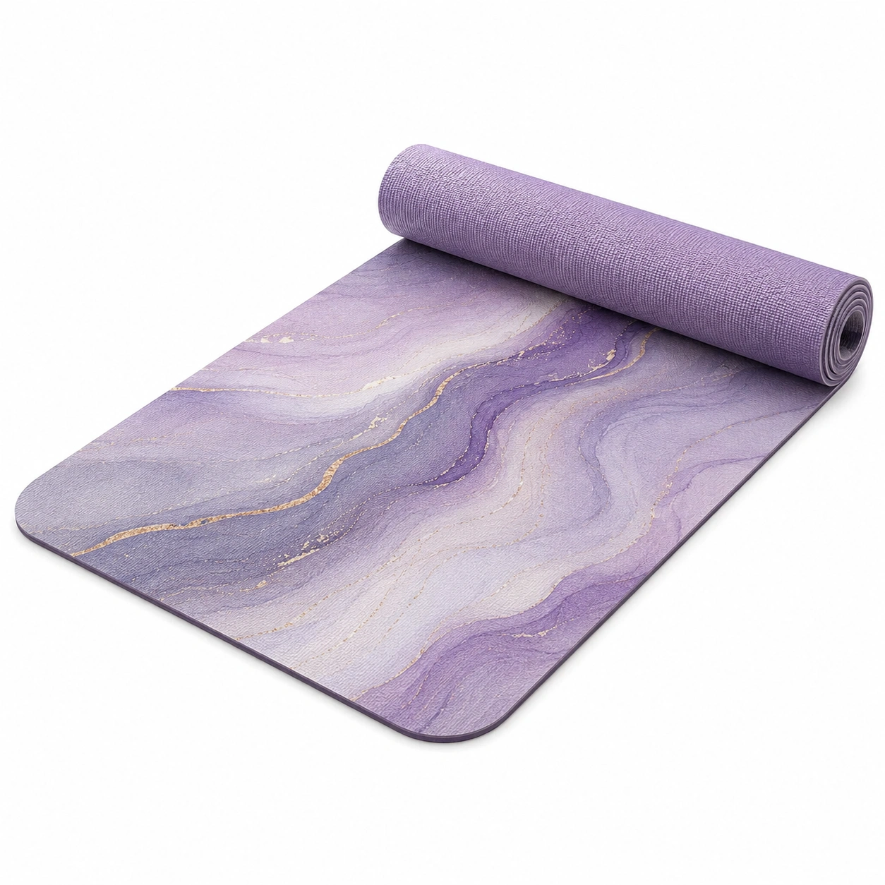 Tappetino Yoga Antiscivolo 183x61cm Motivo Astratto Blu Multicolore-meubelixa